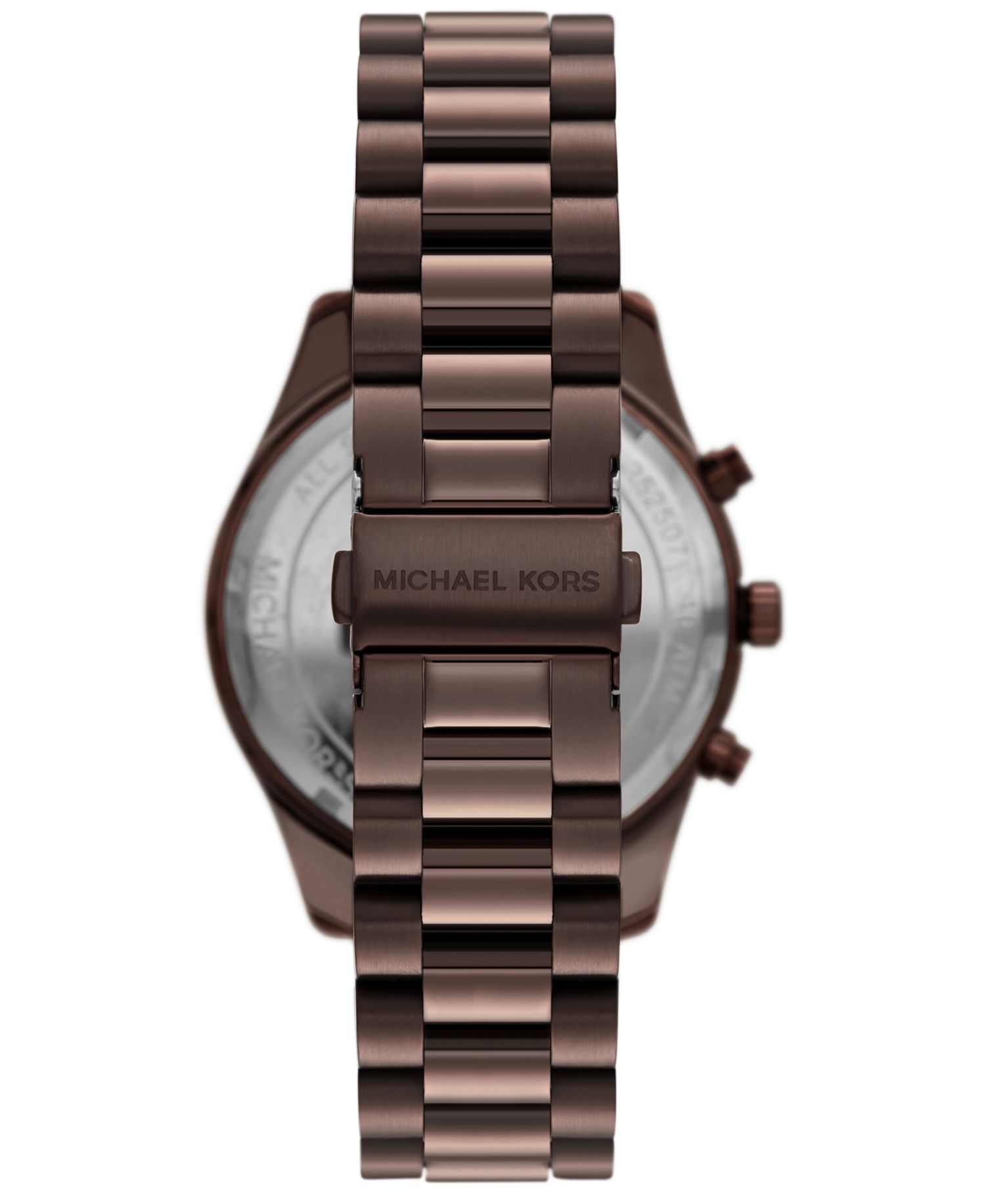 Men's Lexington Chronograph Brown Stainless Steel Watch, 44mm