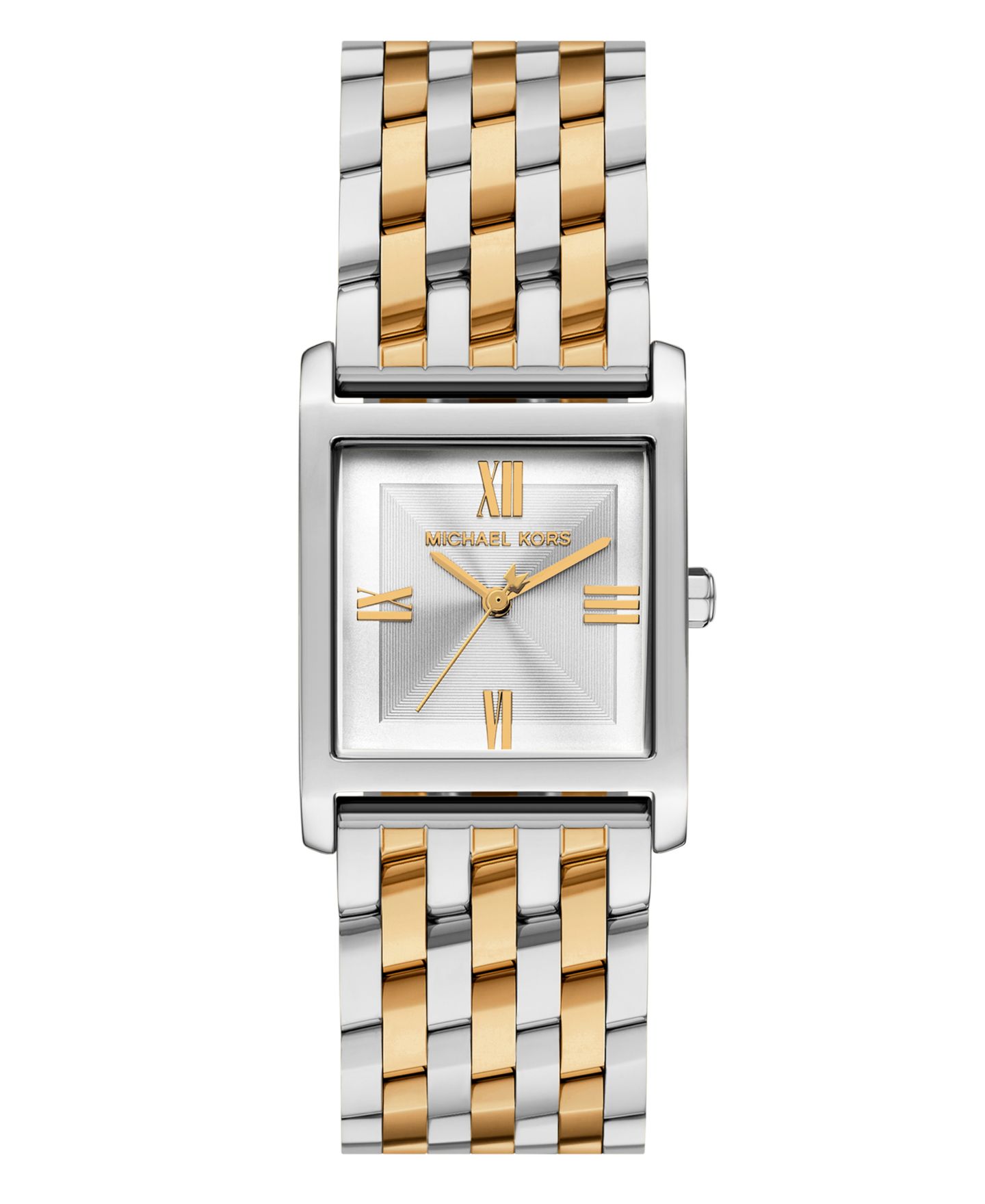 Женские часы Michael Kors Georgie Three-Hand Two-Tone Stainless Steel Watch, 27mm — фото 1