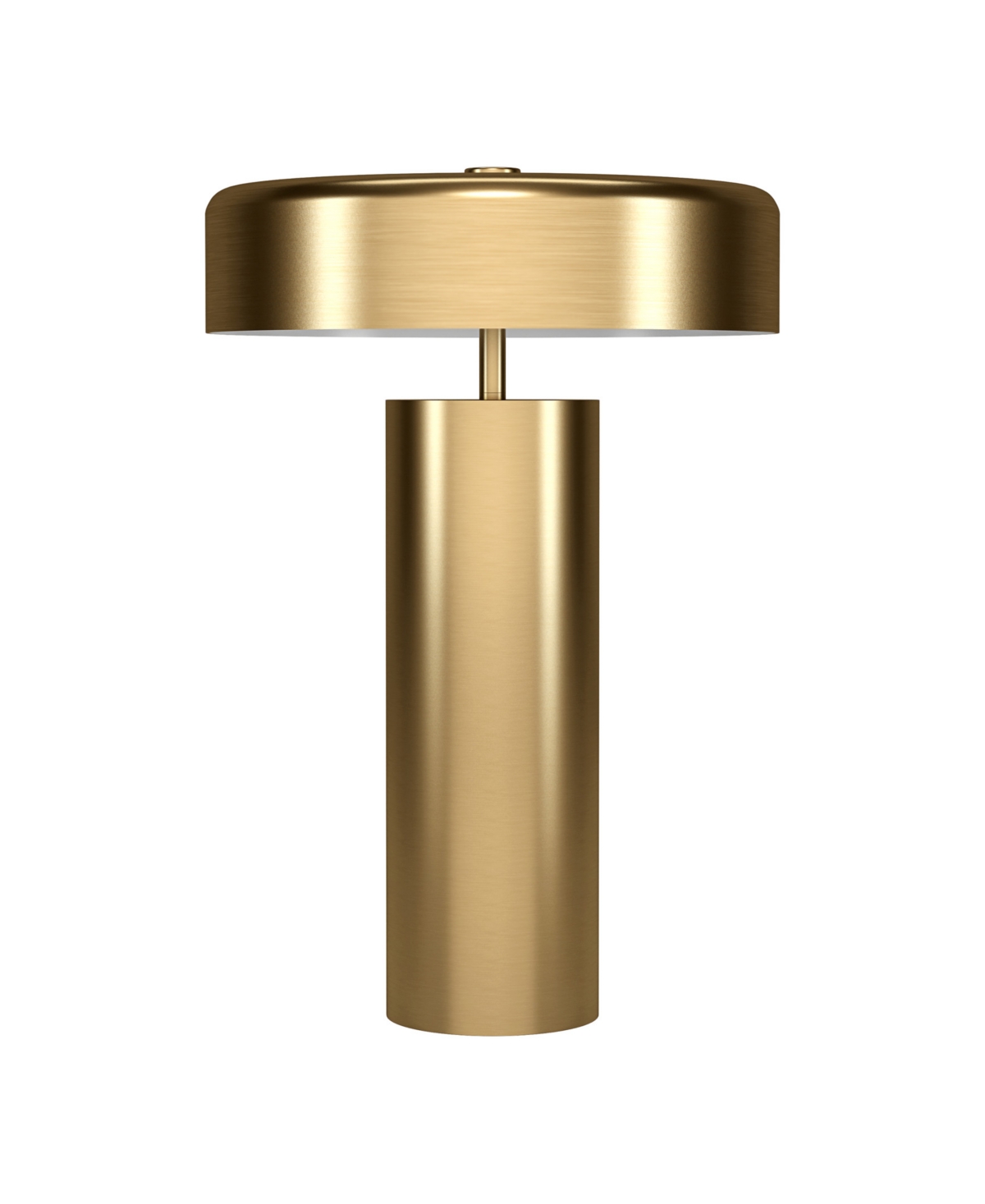 Hudson & Canal Nash 23.75" Metal Table Lamp With Metal Shade In Gold