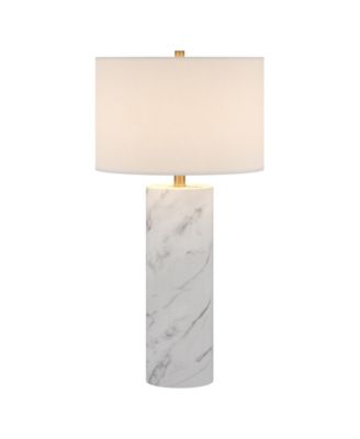 Elise 29.5" Metal Table Lamp with Fabric Shade