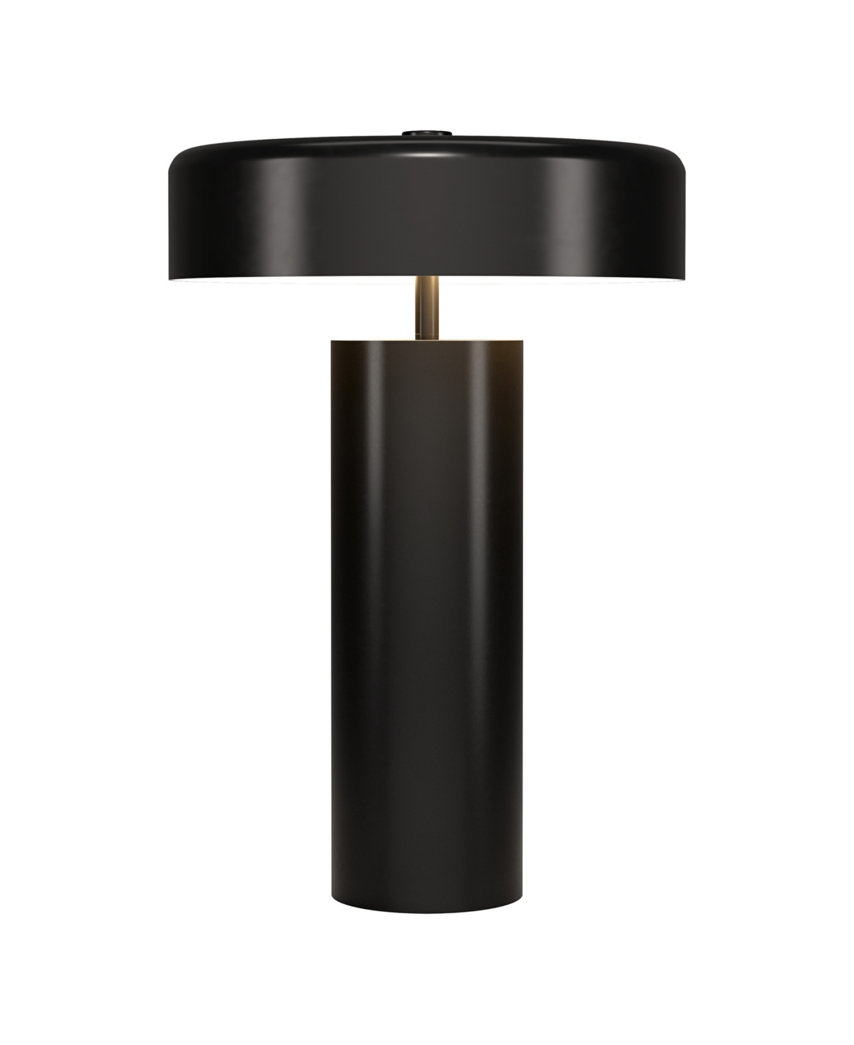 Hudson & Canal Nash 23.75" Metal Table Lamp With Metal Shade In Brown
