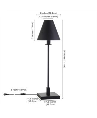 Clement 28" Metal Table Lamp with Metal Shade