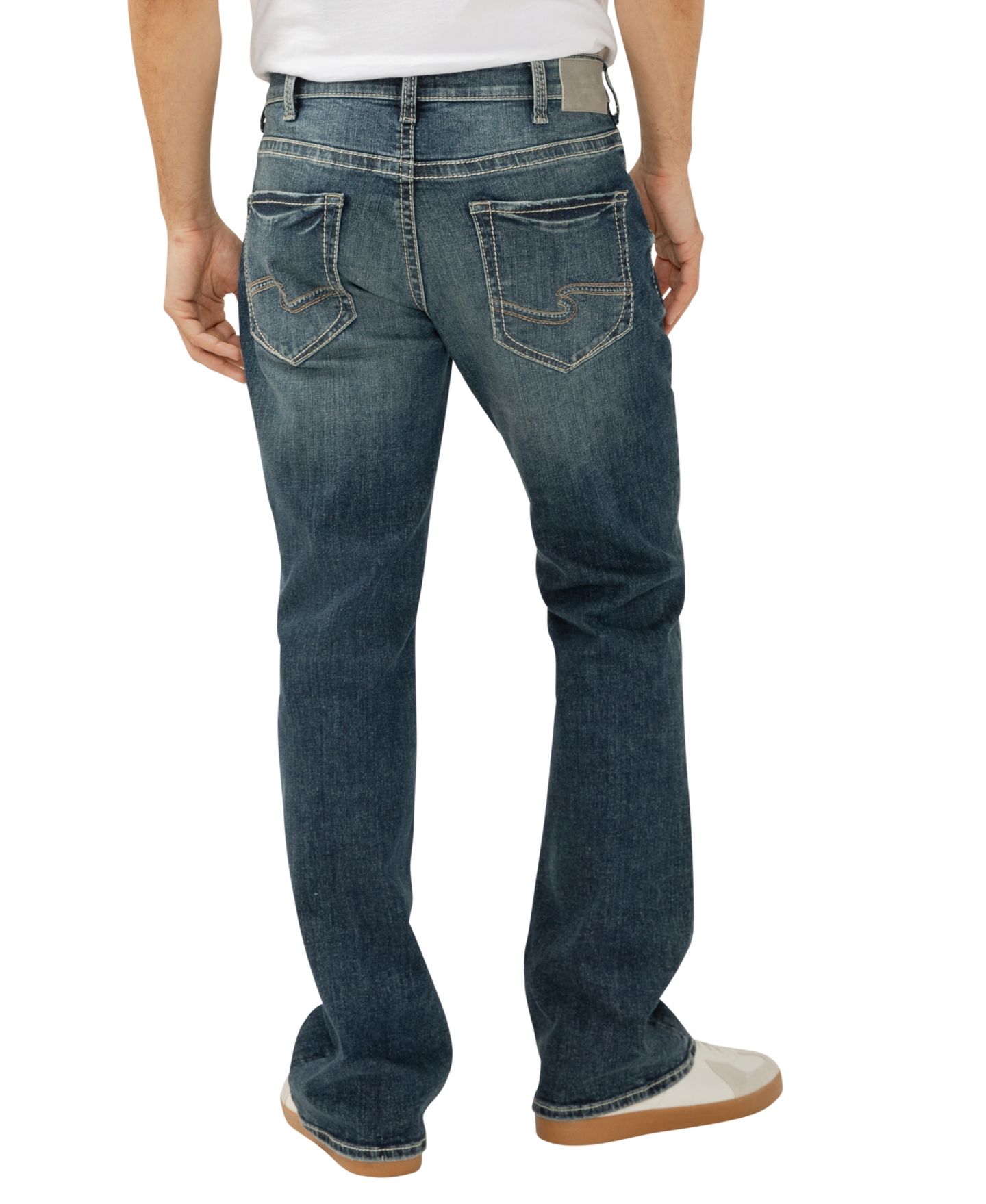 Мужские джинсы Silver Jeans Co. Craig Classic Fit Bootcut Luxe Heritage, цвет: Bennett — фото 3