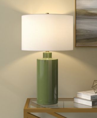 Selina 25" Ceramic Table Lamp with Fabric Shade