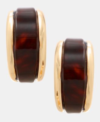 Tortoise Hoop Earrings, Macy’s Exclusive