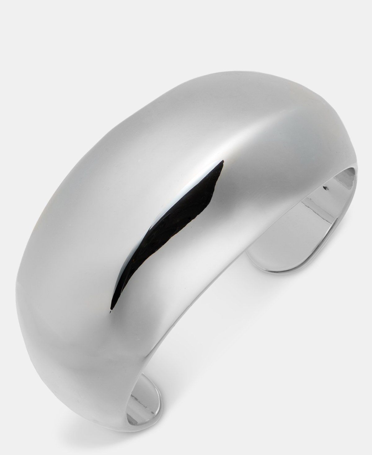 Inc International Concepts Rhodium Polished Cuff Bracelet, Macy's Exclusive In Silver