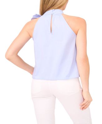 Women's Bow Halter Neck Sleeveless Blouse