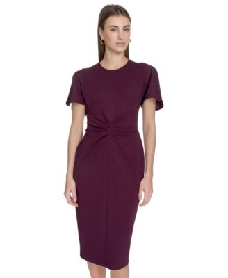 Women's Scuba Crepe Sheath Dress