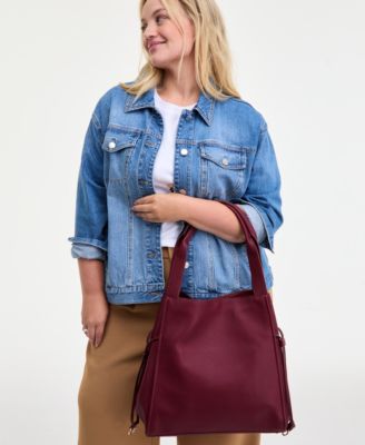 Jyyll Large Solid Tote with Removable Pouch, Exclusively at Macy's