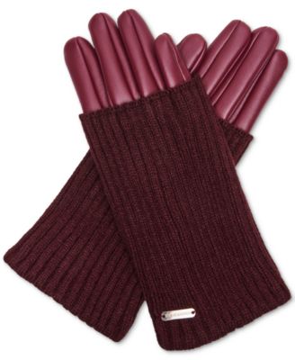 Women's Mixed-Media Gloves