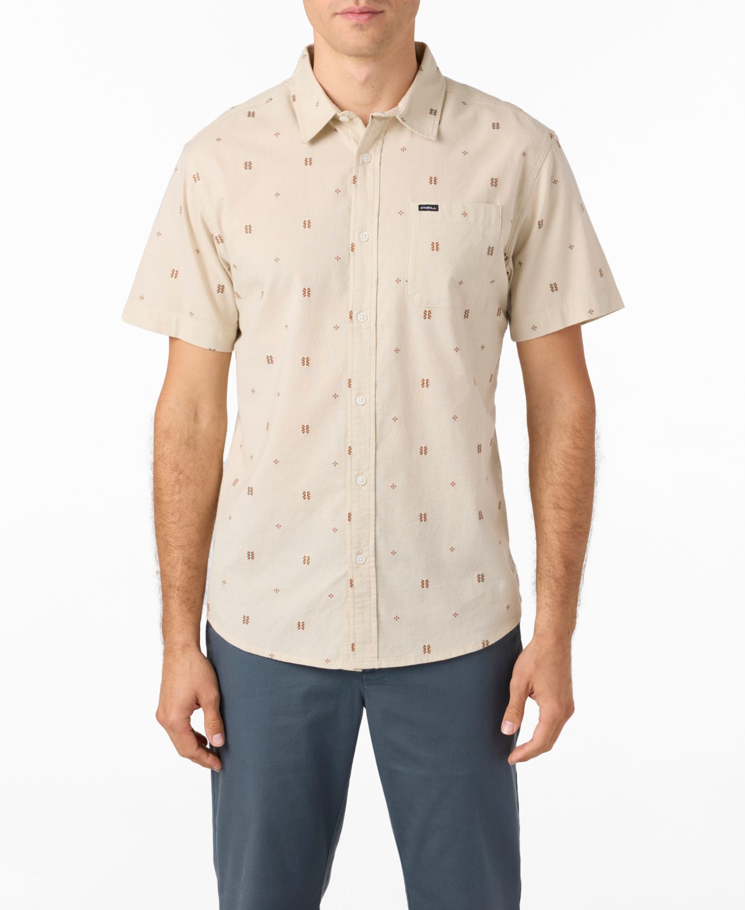 Men's Shields Short Sleeve Dobby Standard Shirt