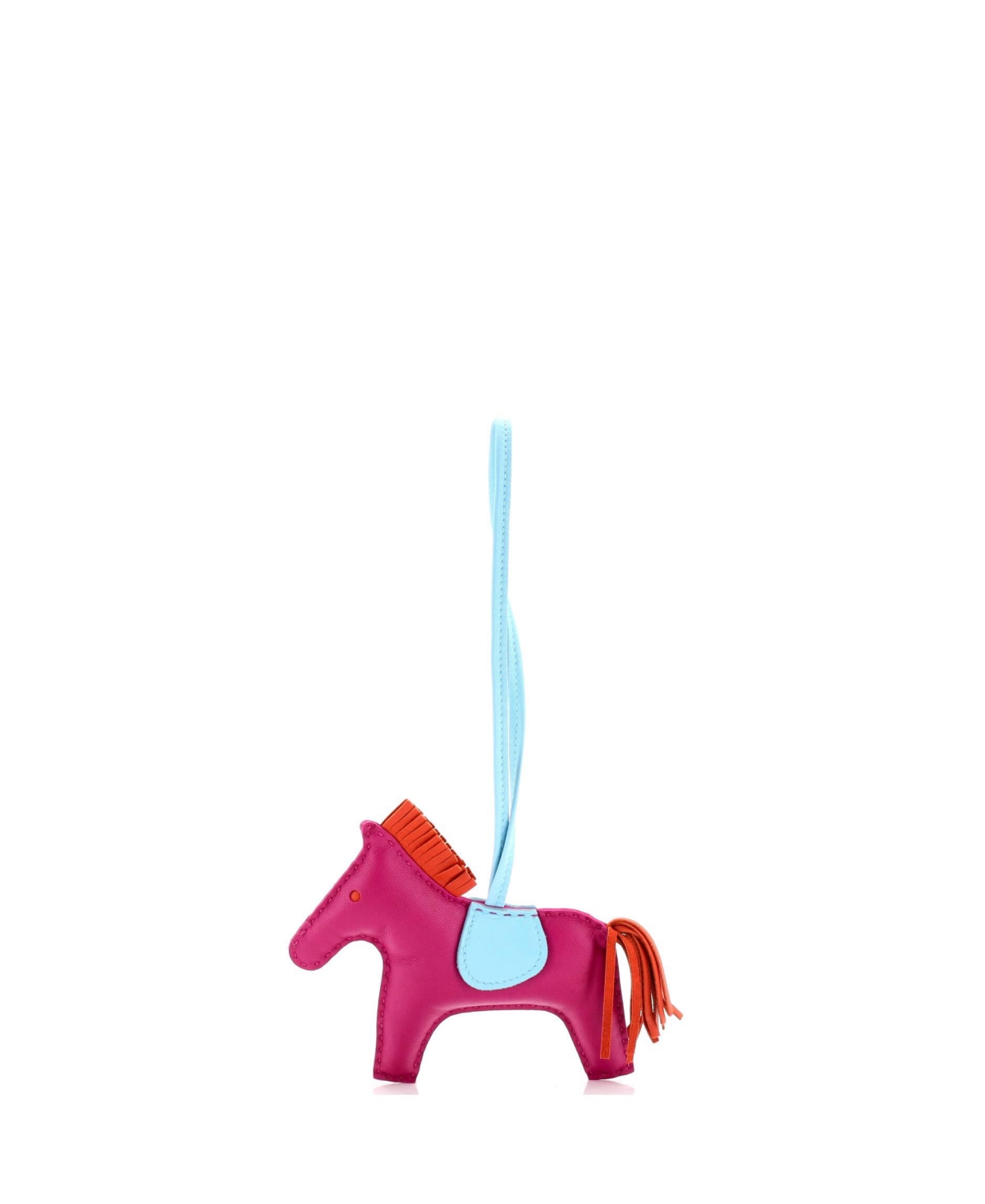 Mm GriGri Rodeo Bag Charm Leather - Pink
