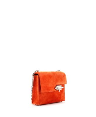 Pre-Owned Hermes Mini Verrou Chaine Bag Doblis Suede