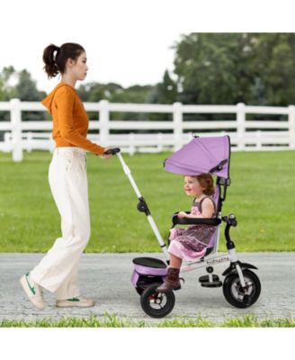 Toddler 5-in-1 Folding Trike 1-5 Years Old with Safety Harness Storage