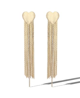 Gold Chain Tassel Earrings