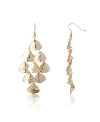 Layered Triangle Drop Earrings