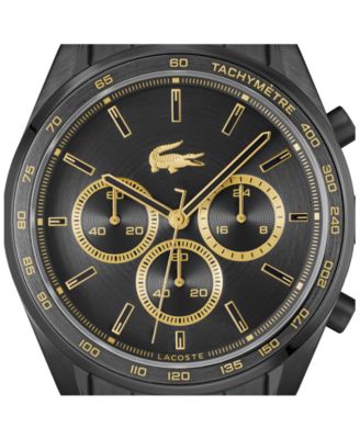 Men's Boston Black Ionic Plated Stainless Steel Bracelet Watch, 42mm