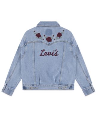 Big Girls Oversized Western Trucker Jacket