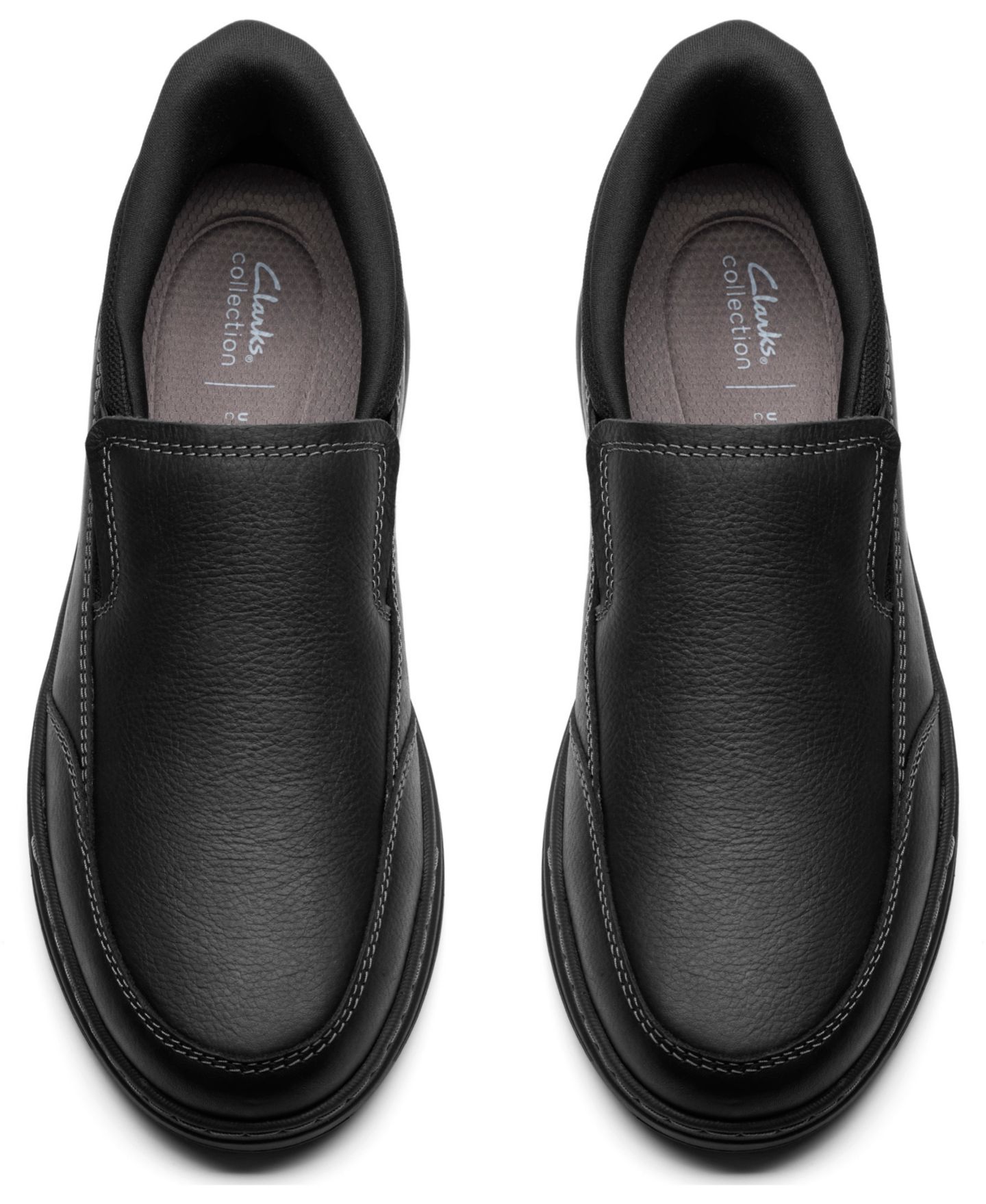 Мужские кроссовки Clarks Craftwell Step Dress Casual Slip On, цвет: Чёрный кожаный — фото 5