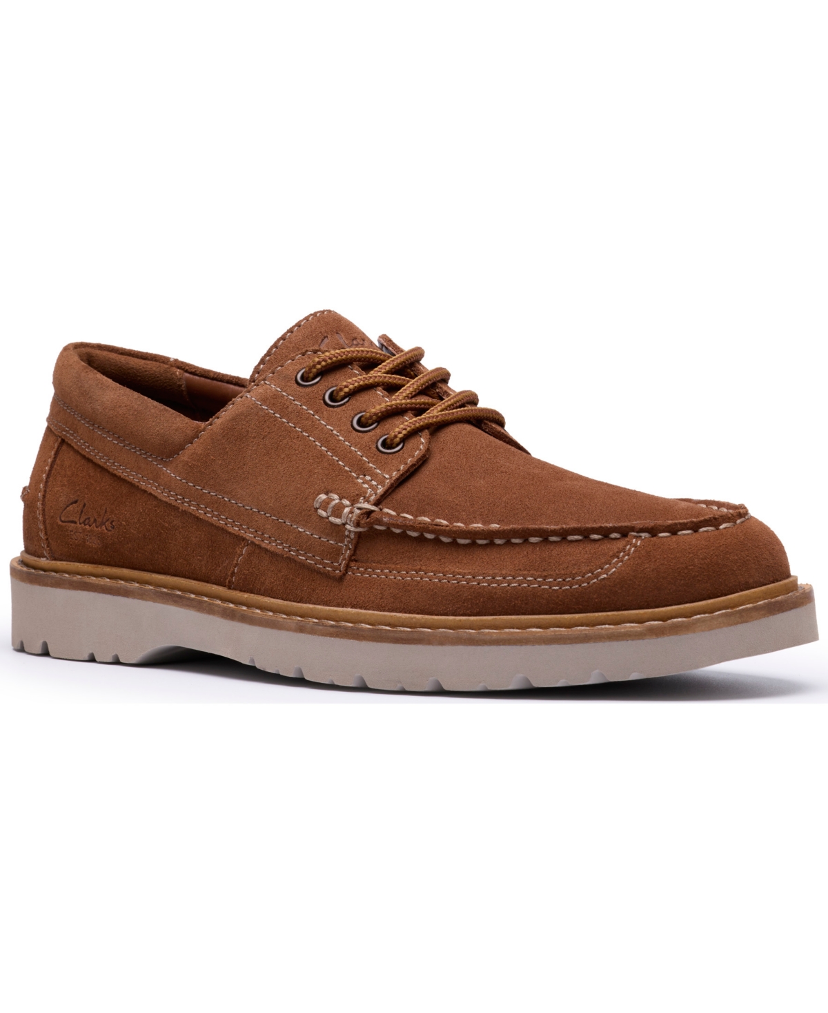 Men's Weltridge Moc Toe Dress Casual Derby Shoe - Cola suede