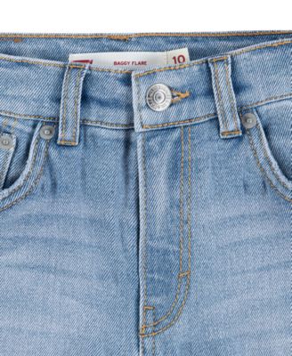 Big Girls High Rise Baggy Flared Jeans