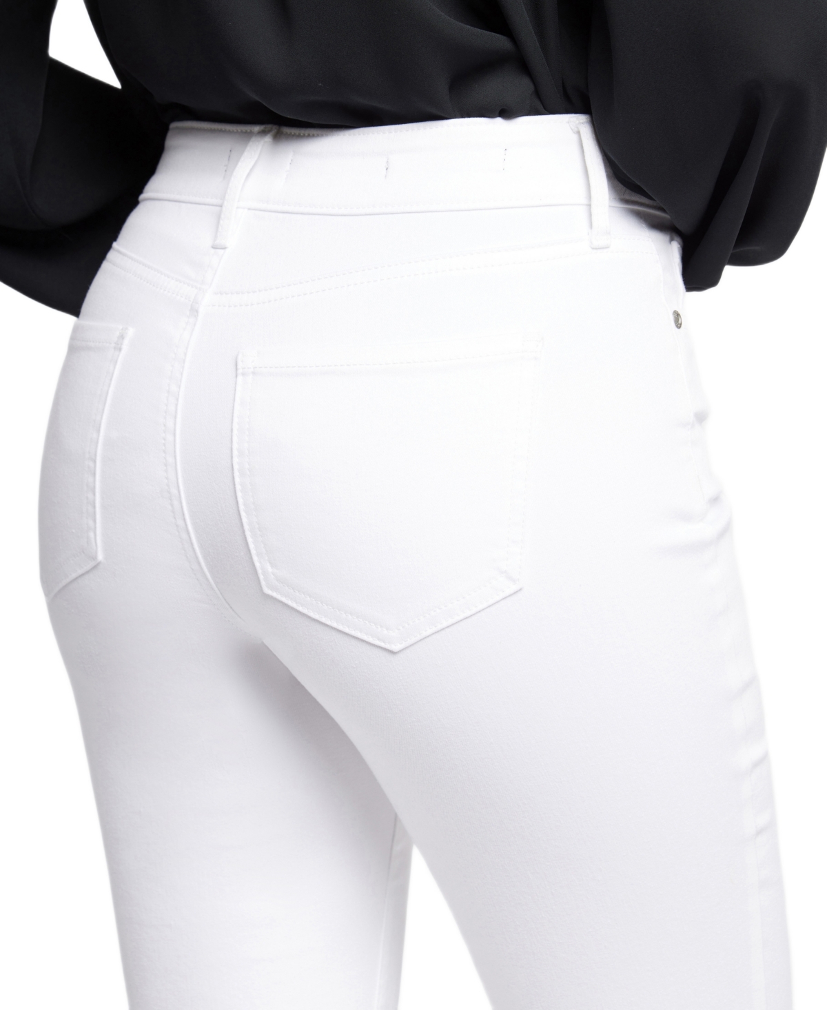 Nydj Petite Balloon Ankle Denim Jeans In White