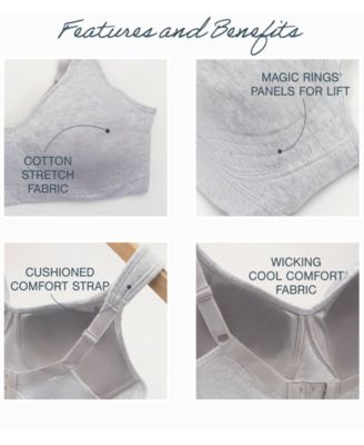 18 Hour Ultimate Lift Cotton Wireless Bra US474C, Online Only