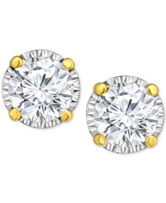 Lab Grown Diamond Stud Earrings (2 ct. t.w.) in 14k White Gold or 14k Yellow Gold