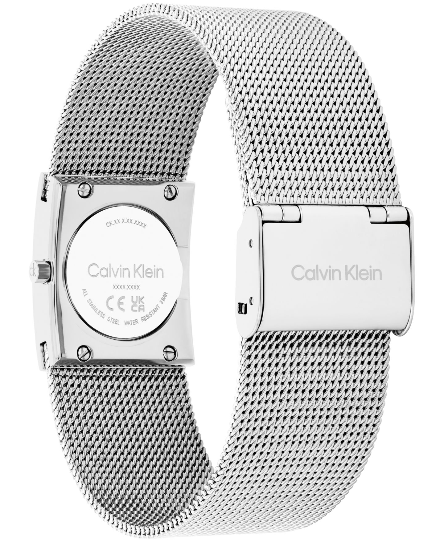 Женские часы Calvin Klein CK Pulse Silver Tone Stainless Steel Mesh Bracelet Watch 21.5mm — фото 3