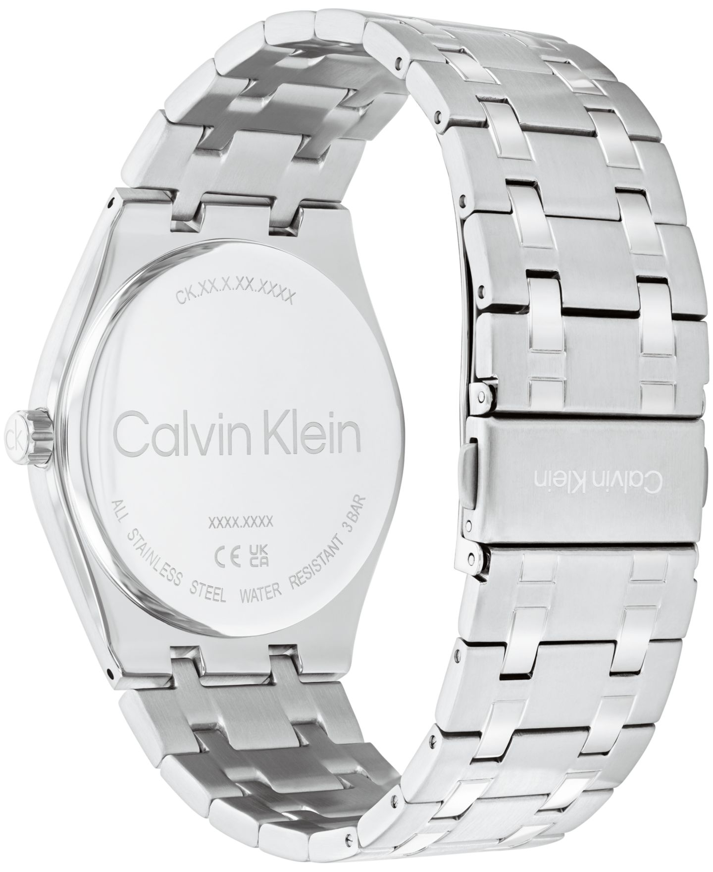 Мужские часы Calvin Klein CK Motion Silver Tone Stainless Steel Bracelet Watch 39mm — фото 4