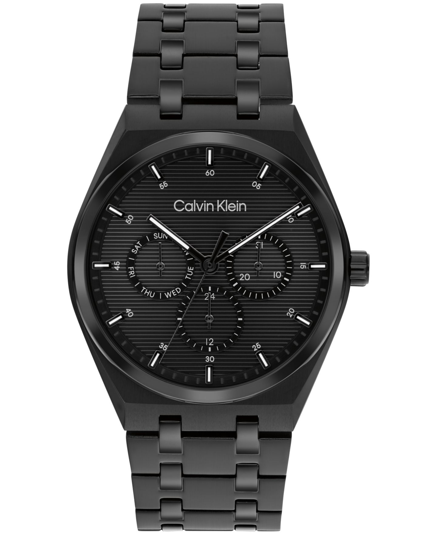 Мужские часы Calvin Klein CK Motion Black IP Stainless Steel Bracelet Watch 39mm — фото 1