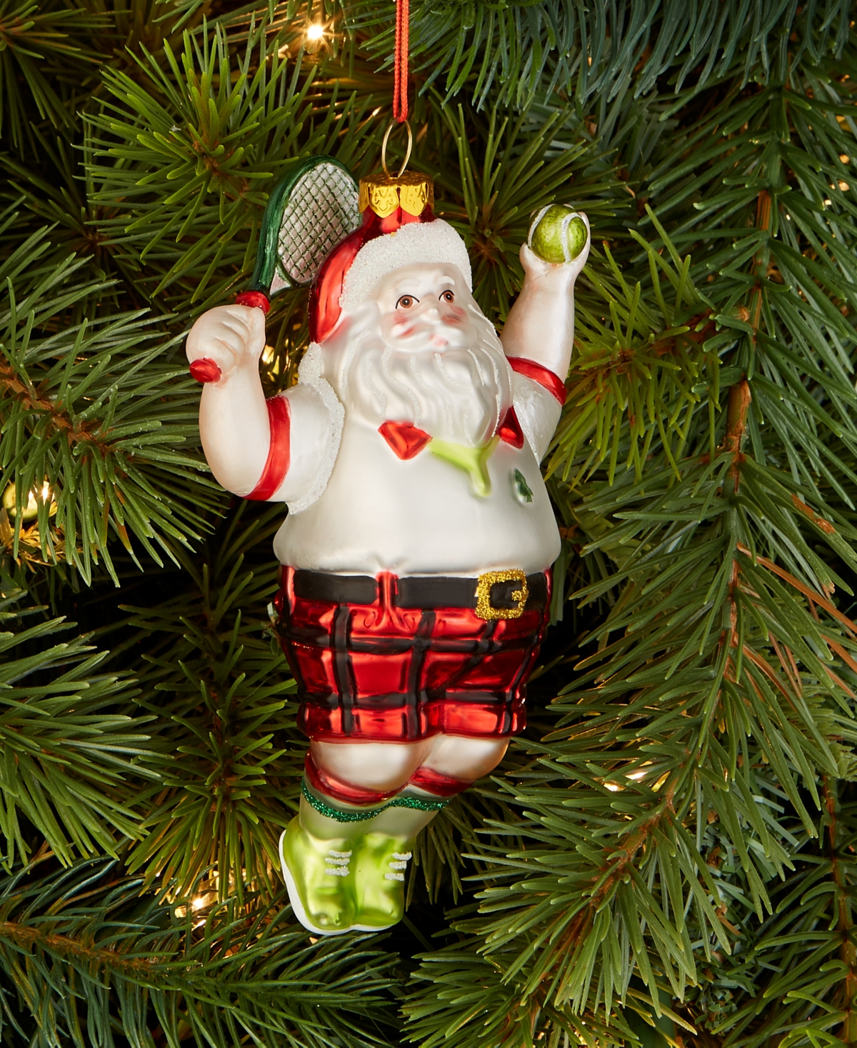 Holiday Lane Sports Pickleball Santa Ornament, Macy's Exclusive In Multi