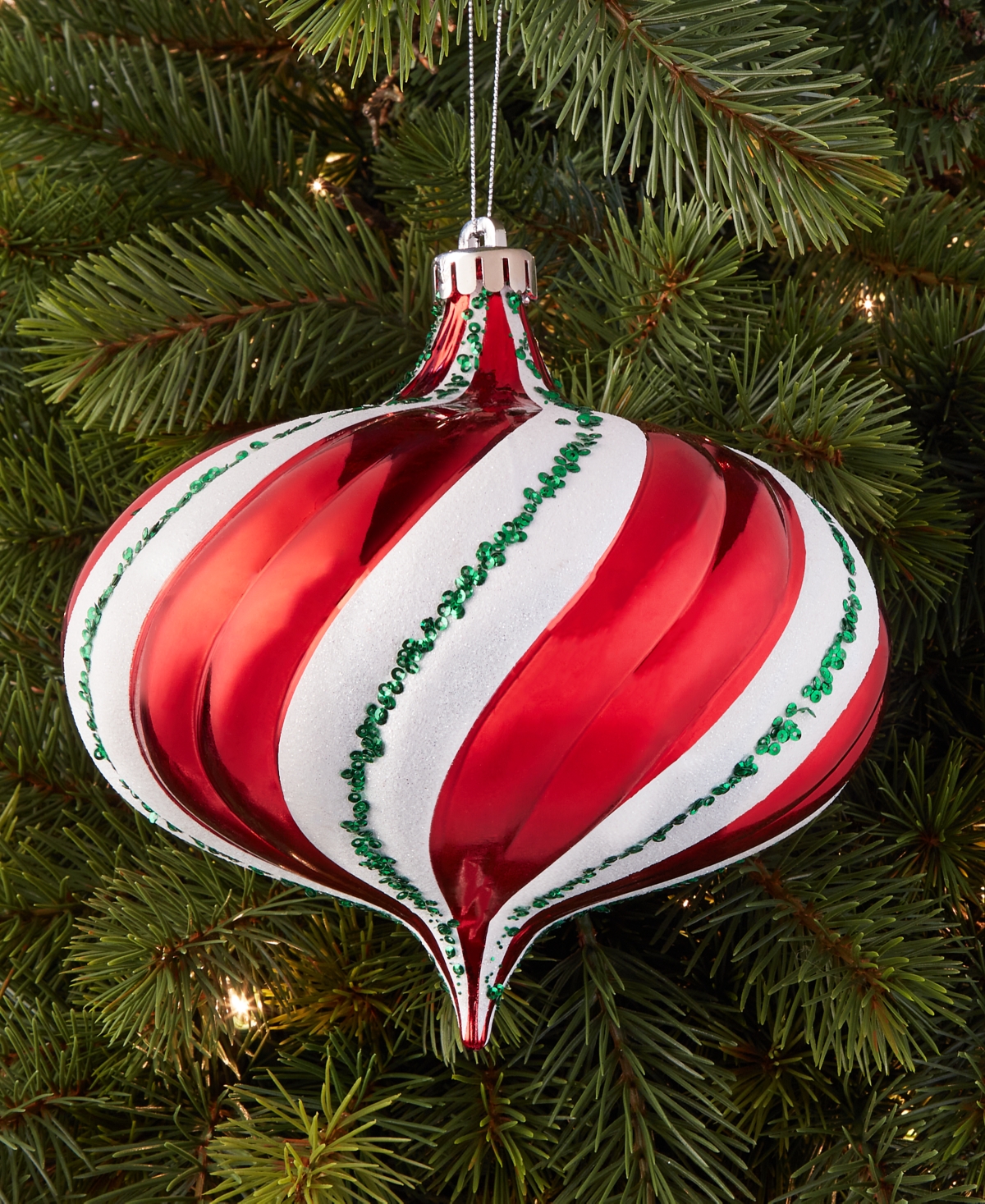 Holiday Lane Christmas Cheer Swirl Onion Ornament, Macy's Exclusive In Multi