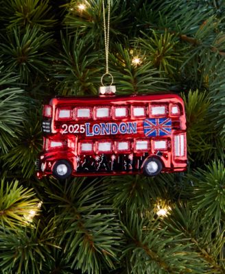 Around the World London 2025 Double-Decker Bus Ornament, Macy's Exclusive