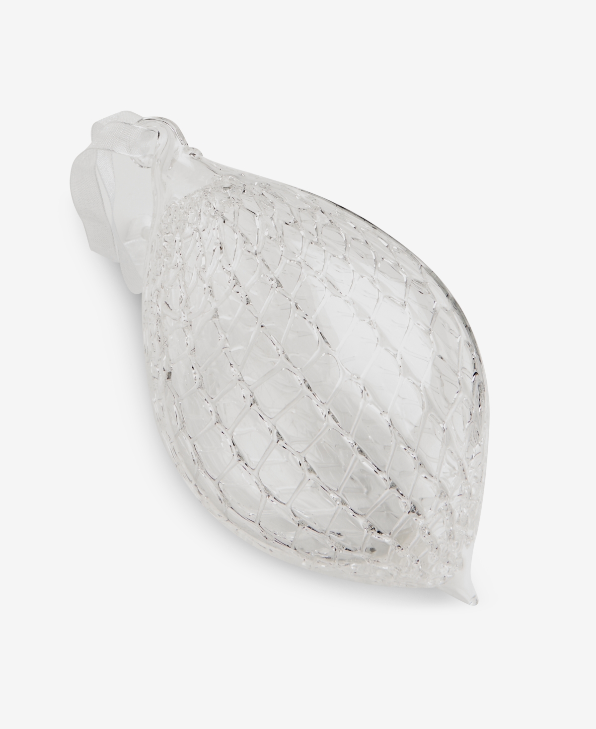 Holiday Lane Iced Delight Glass Drop Ornament, Macy's Exclusive In Transparent