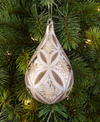 Blessed Gold-Tone Glass Drop Ornament, Macy's Exclusive