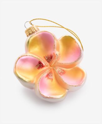 Hawaii Pink & Gold Flower Ornament, Exclusively at Macy's