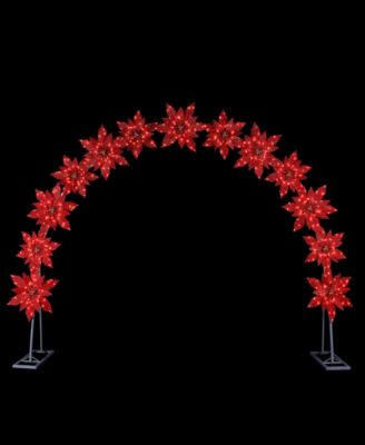 Poinsettia Illuminated Arch