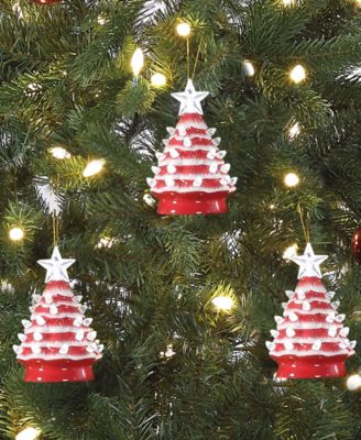 Nostalgic Tree Ornaments with Lights, Set of 3