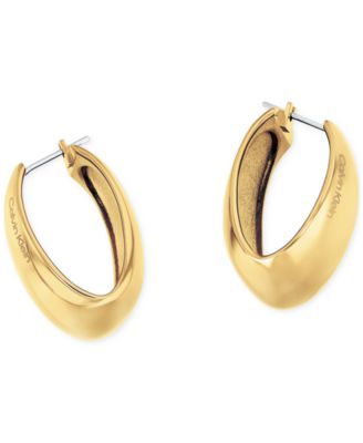 Small Modern Purity Hoop Earrings, 0.97"
