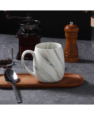 Marble Pattern Mugs, Set of 4