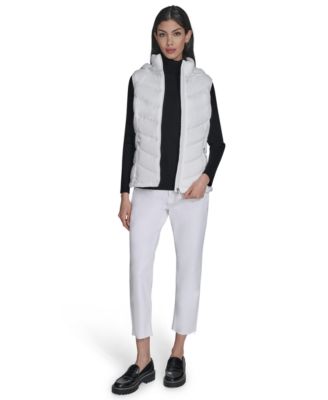 Women's Packable Hooded Puffer Vest, Created for Macy's