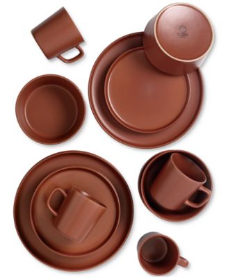 Red 16-Pc. Dinnerware Set, Service for 4