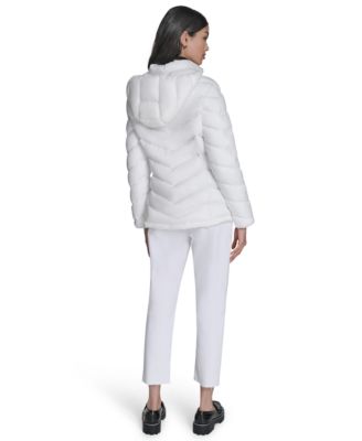Women's Packable Hooded Puffer Coat, Created for Macy's