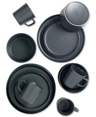Grey 16-Pc. Dinnerware Set, Service for 4