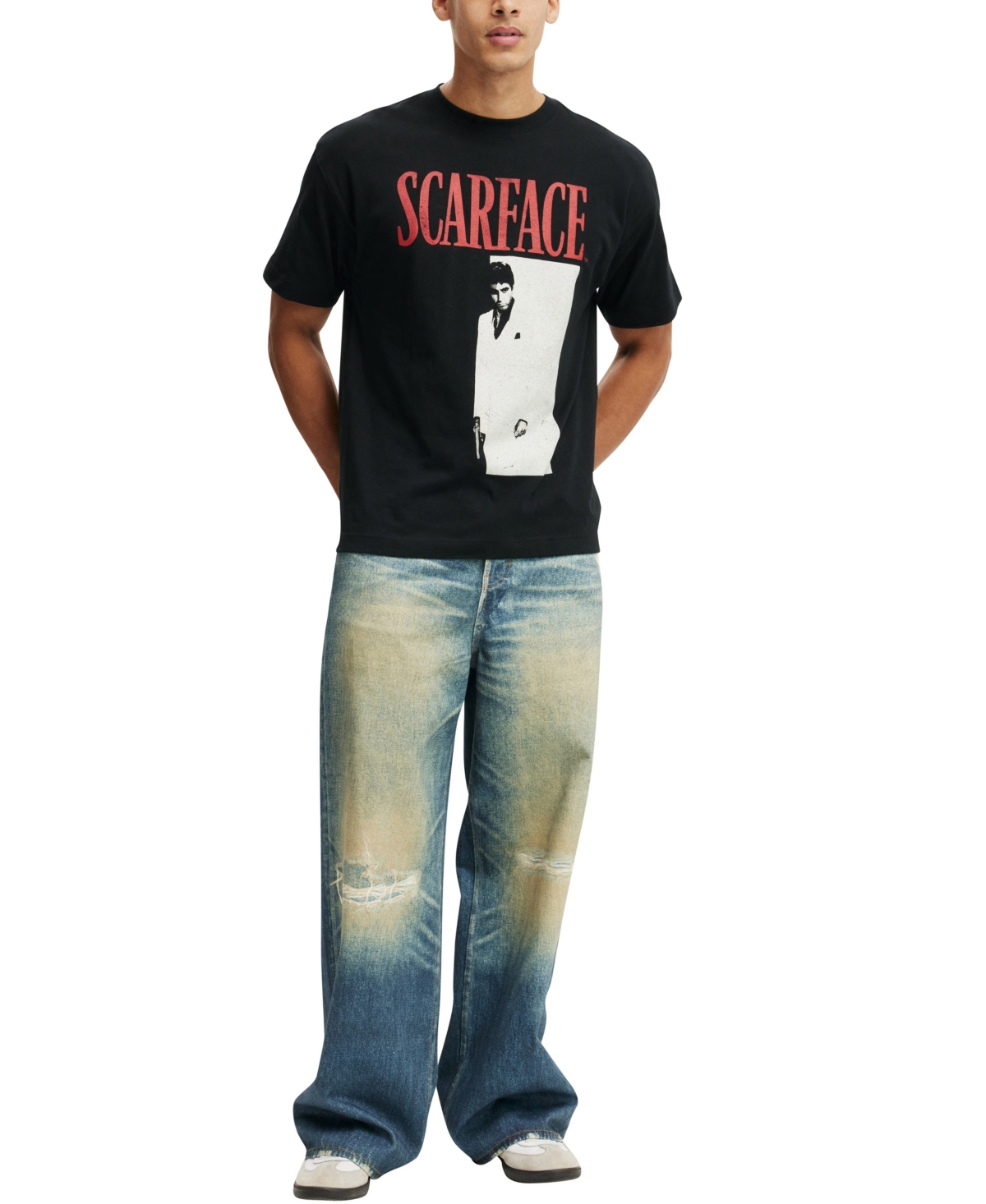 Cotton On Men's Box Fit License T-shirt In Black