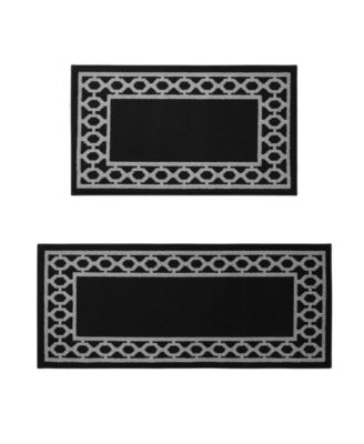 Christine Trellis Border Tufted 2-Pc. Runner Set