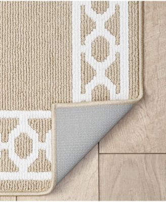 Christine Trellis Border Tufted Runner Rug, 30" x 144"