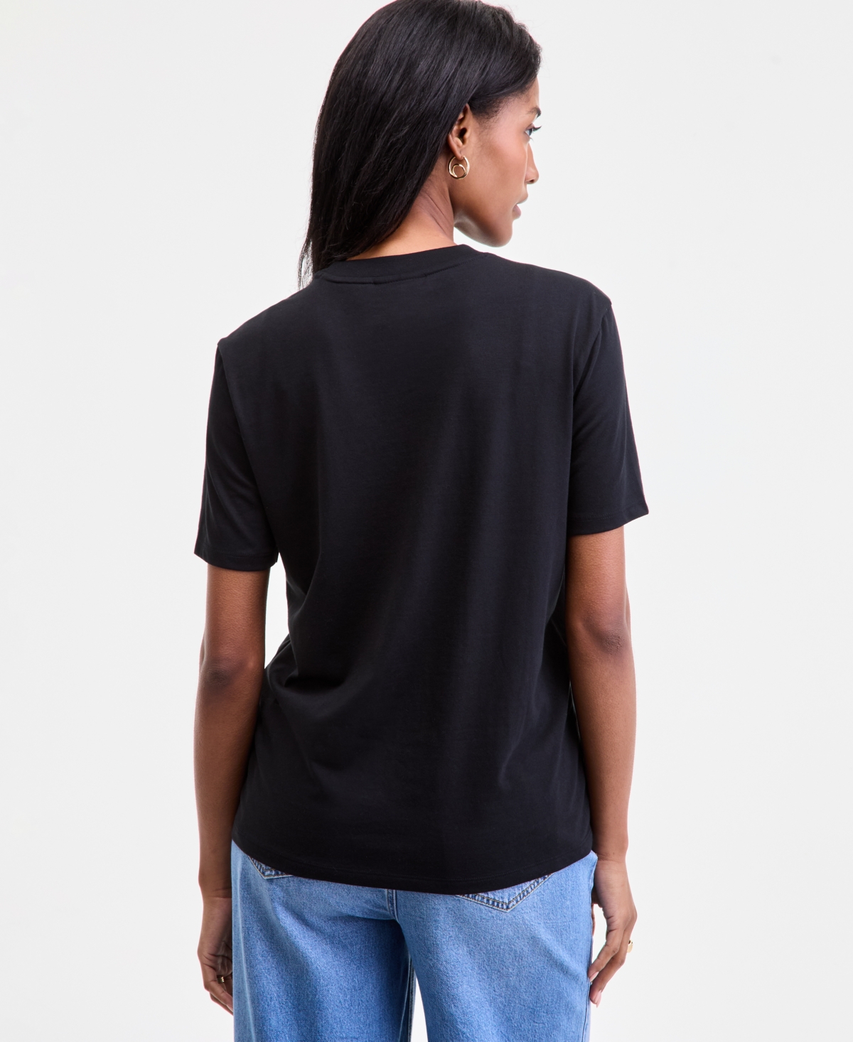 On 34th Women's Take It Easy Graphic T-shirt, Macy's Exclusive In Black