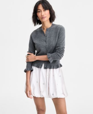 On 34th - Women's Ruffle-Hem Cardigan